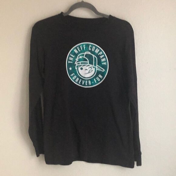 Neff LS Black T-shirt -xl - Picture 1 of 5
